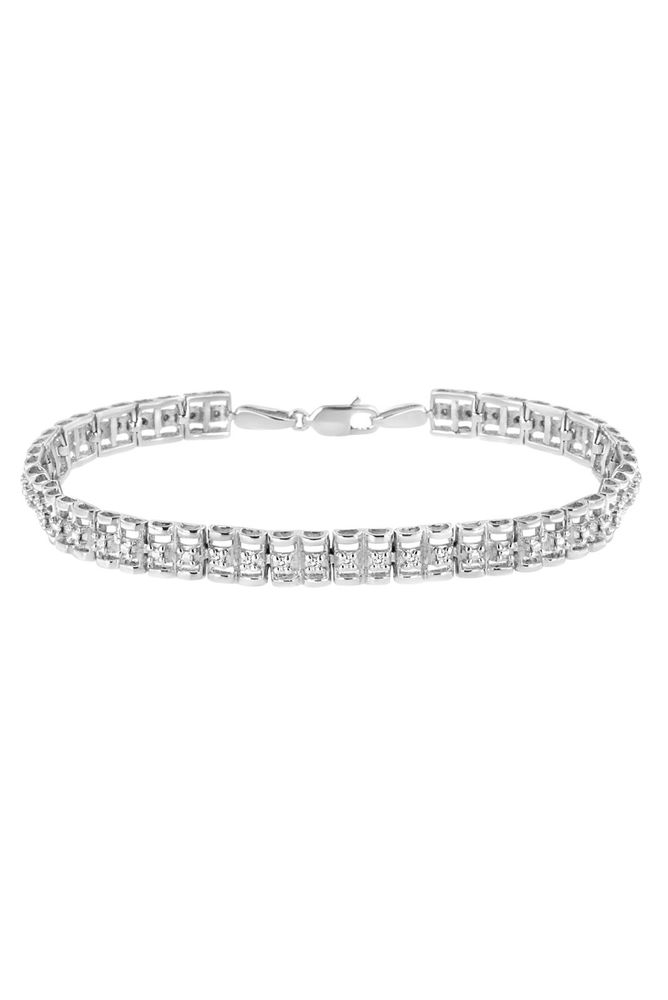 1/10 Cttw Diamond Double-Link 7" Rolex Tennis Bracelet